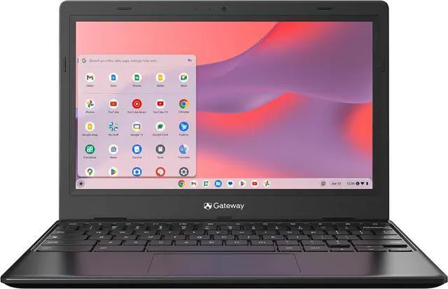 Main image of Gateway 11.6 HD Chromebook Intel Celeron N4500 4GB 64GB UHD Graphics Chrome OS Black Certified Refurbished
