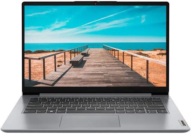 Main image of Lenovo Ideapad 1i 14.0" HD Laptop Intel N6000 4GB 128GB 1 Year Microsoft 365  Windows 11 Home in S Mode Cloud Grey Certified Refurbished