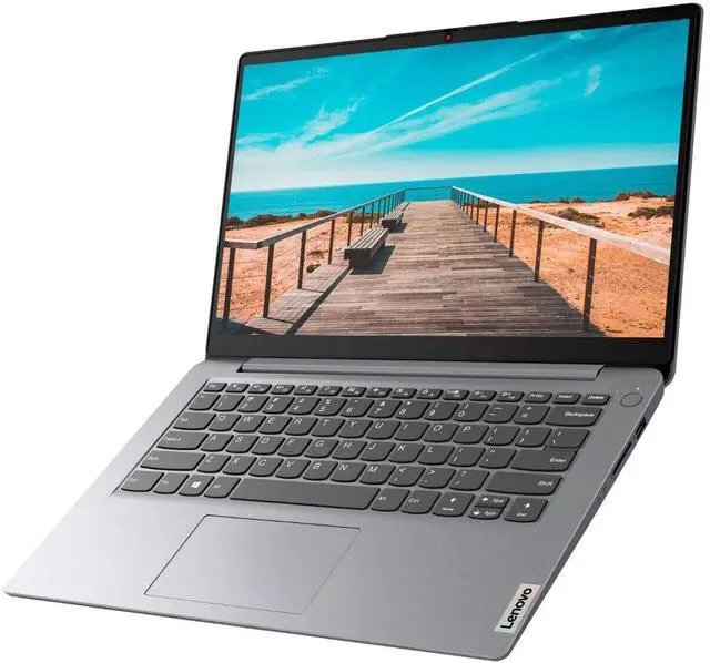 Alt view image 3 of 7 - Lenovo Ideapad 1i 14.0" HD Laptop Intel N6000 4GB 128GB 1 Year Microsoft 365  Windows 11 Home in S Mode Cloud Grey Certified Refurbished
