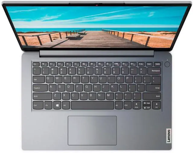 Alt view image 4 of 7 - Lenovo Ideapad 1i 14.0" HD Laptop Intel N6000 4GB 128GB 1 Year Microsoft 365  Windows 11 Home in S Mode Cloud Grey Certified Refurbished