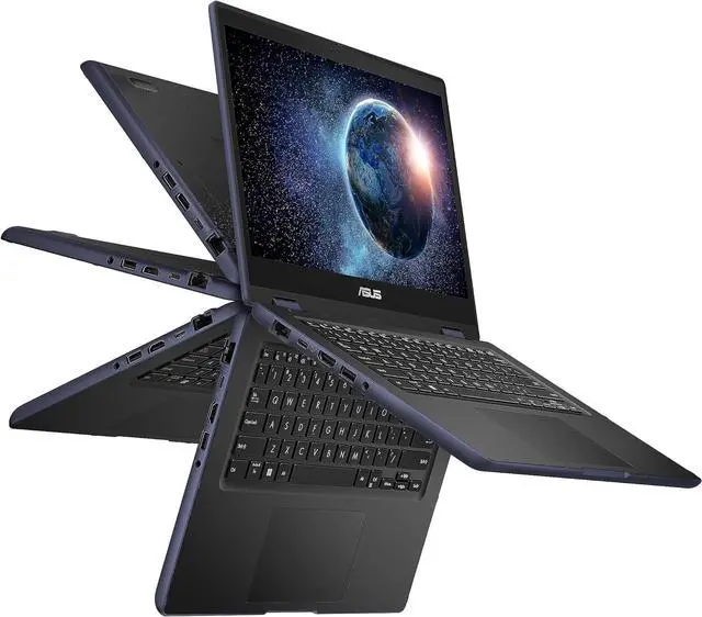 Alt view image 3 of 6 - ASUS 14" FHD Touchscreen Convertible 2 in 1 Notebook Laptop Intel Core i3-N305 8GB RAM 256GB WiFi 6 Windows 11 Pro Grey