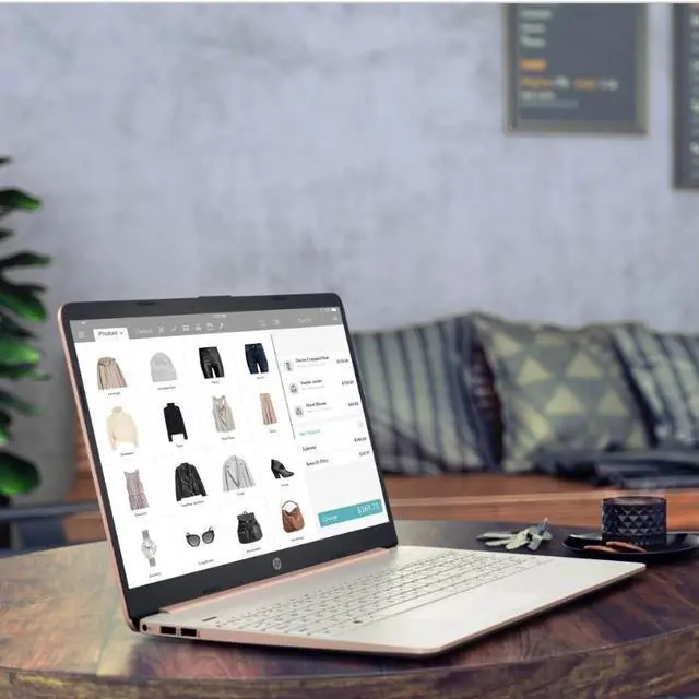 Alt view image 2 of 5 - HP 15.6" FHD Laptop with AMD 6-Core Ryzen 5 5500U 8GB 256GB Windows 11  Pale Rose Gold Certified Refurbished