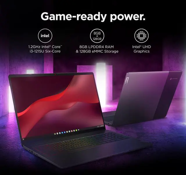 Main image of LENOVO IdeaPad 5 16IAU7 16" WQXGA i3-1215U 8GB 128GB Intel UHD Graphics ChromeOS Grey Certified Refurbished