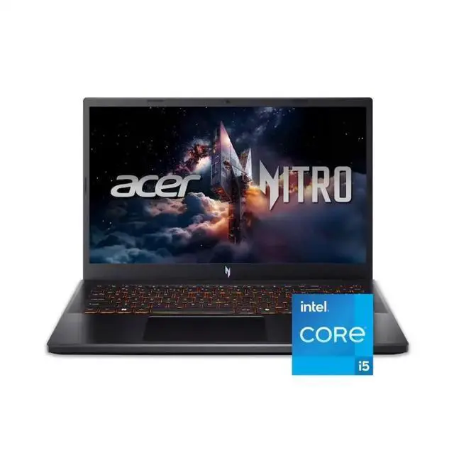 Alt view image 3 of 7 - Acer Nitro V 15 15.6" FHD Gaming Laptop Intel i5-13420H Nvidia RTX 5050 8 GB GDDR7 16GB 512GB Windows 11 Home Black