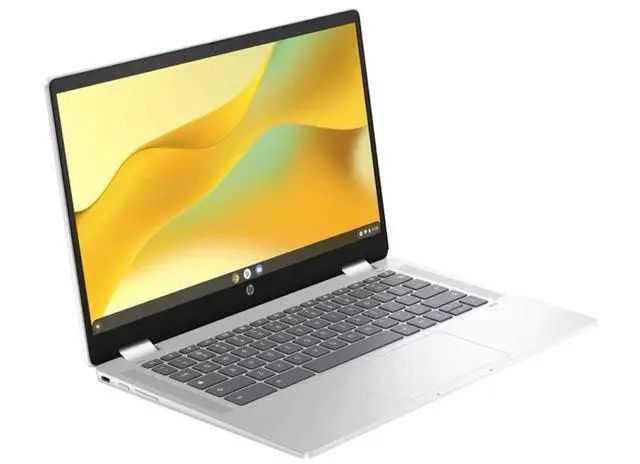 Alt view image 2 of 4 - HP Chromebook x360 Full HD Touchscreen 2-in-1 14" Touch Dual-Core N100 1.1GHz 128GB eMMC 4GB Chrome Glacier Silver