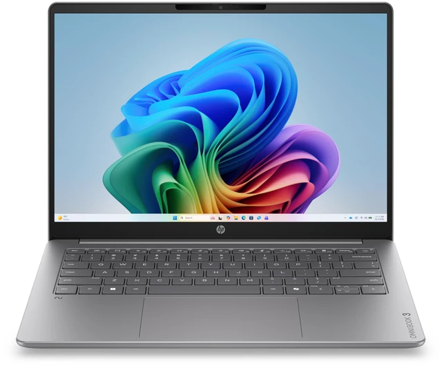 Main image of HP OmniBook 3 Notebook 14" WUXGA OLED Qualcomm Snapdragon X X1-26100 32GB 1TB Windows 11 Home