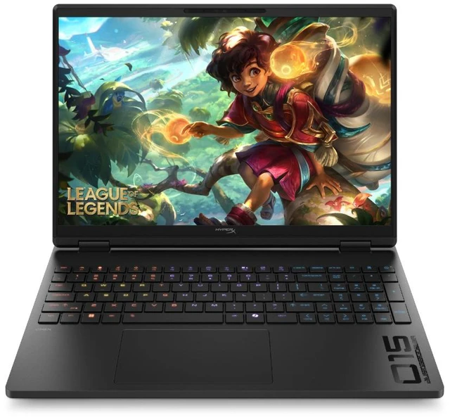 Main image of HP OMEN HyperX 15.3" 2K 165 Hz Display Gaming Laptop AMD Ryzen 7 16GB 1TB NVIDIA GeForce RTX 5060 8GB Windows 11 Home Black
