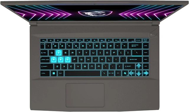 Alt view image 2 of 6 - MSI Thin 15 15.6" FHD 144 Hz Gaming Laptop Intel Core 7 240H GeForce RTX 4050 6GB GPU 16GB 1TB NVMe Windows 11 Home