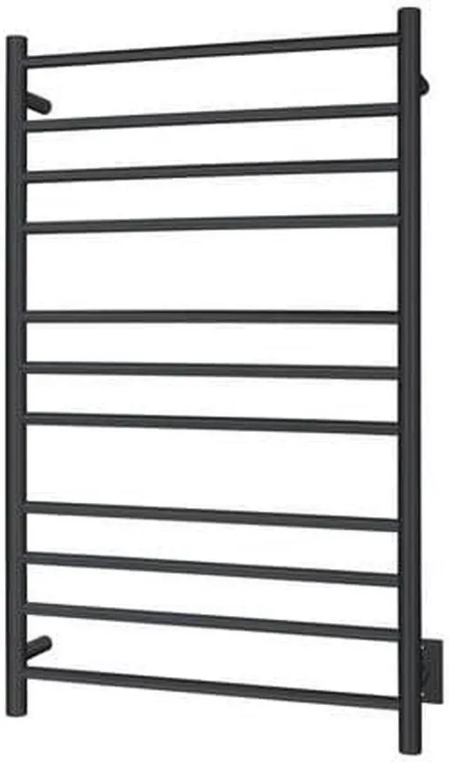 Main image of Malta Towel Warmer, Black, Hardwired, 11 Bars