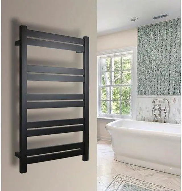 Alt view image 4 of 5 - Grande 10 Towel Warmer, Black, Hardwired, 10 Bars