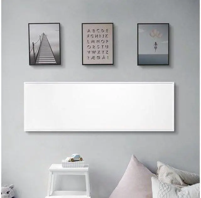 Alt view image 2 of 7 - Ember Flex Radiant Panel Heater - White - 300W - 35 x 12 - Dual Connection