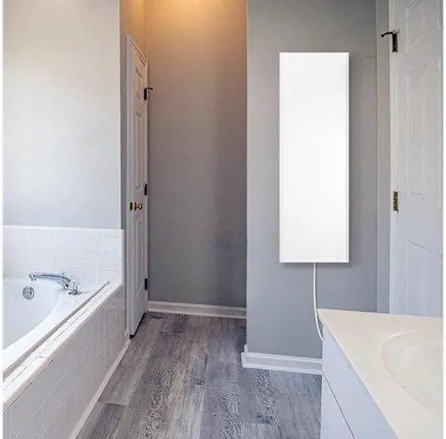 Alt view image 6 of 7 - Ember Flex Radiant Panel Heater - White - 300W - 35 x 12 - Dual Connection