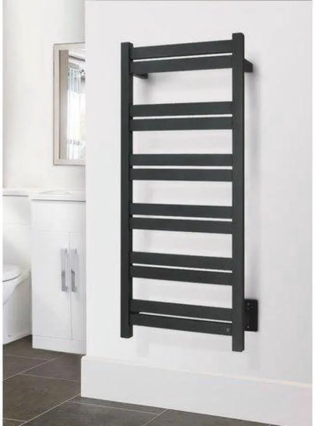 Alt view image 4 of 5 - Grande 12 Towel Warmer - Black, Hardwired, 12 Bars