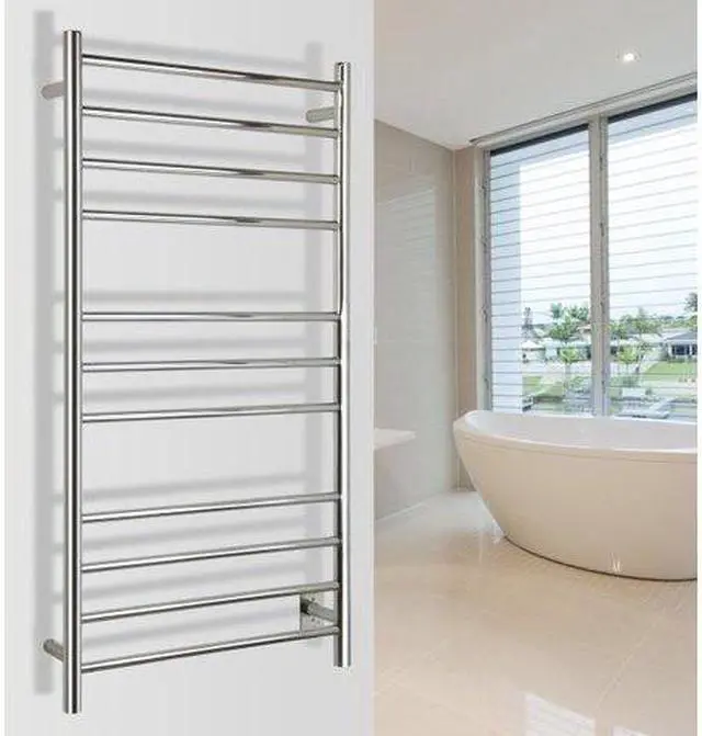 Alt view image 7 of 7 - Ontario XL Towel Warmer, Polished, Hardwired 11 Bars Refurbished