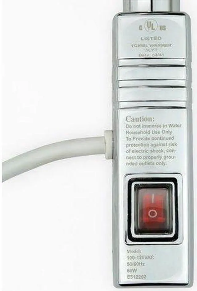 Alt view image 2 of 5 - Elements Towel Warmer, Polished Chrome, Plug-in, 4 Bars Refurbished