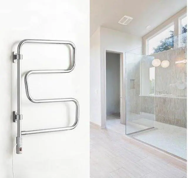 Alt view image 3 of 5 - Elements Towel Warmer, Polished Chrome, Plug-in, 4 Bars Refurbished