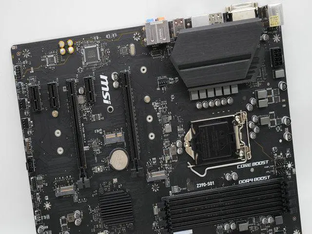 Alt view image 4 of 13 - MSI Z390-S01 Motherboard LGA 1151 Intel Z390 ATX DDR4 M.2 Support 9700K 9900K