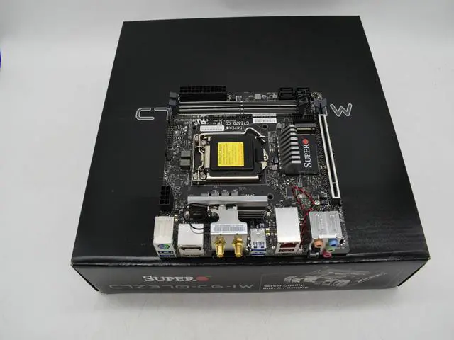 Alt view image 10 of 13 - SUPERMICRO MBD-C7Z370-CG-IW-O LGA 1151 (300 Series) Intel Z370 HDMI Mini ITX Intel Motherboard
