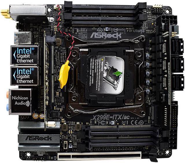 ASRock X299E-ITX/AC LGA 2066 Intel X299 SATA 6Gb/s USB 3.1 Mini