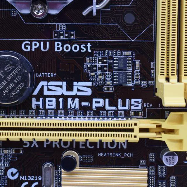 Alt view image 7 of 9 - Asus H81M-PLUS Desktop Motherboard - Intel H81 Chipset - Socket H3 LGA-1150