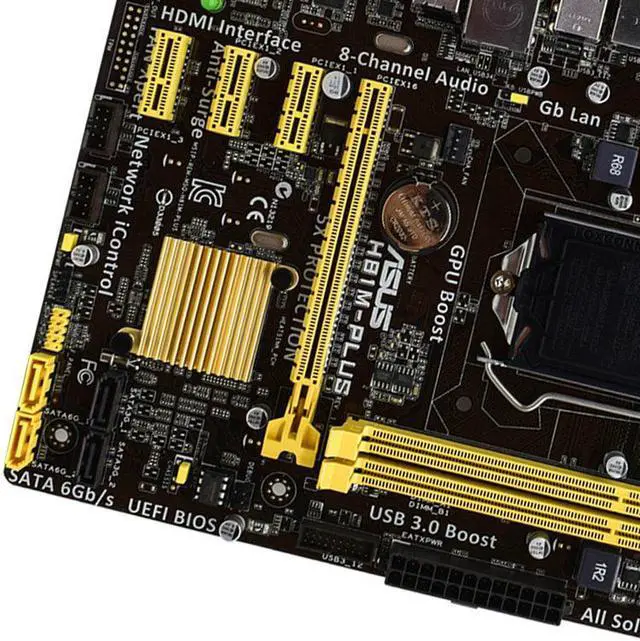 Alt view image 9 of 9 - Asus H81M-PLUS Desktop Motherboard - Intel H81 Chipset - Socket H3 LGA-1150