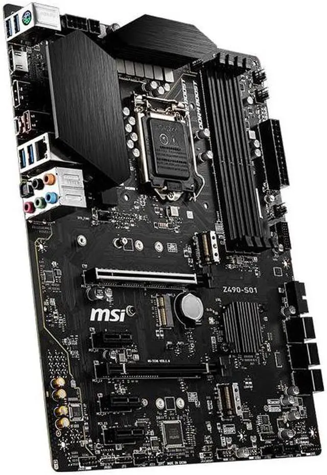 Alt view image 6 of 6 - MSI Z490-S01 LGA 1200 Intel Z490 SATA 6Gb/s ATX Intel Motherboard