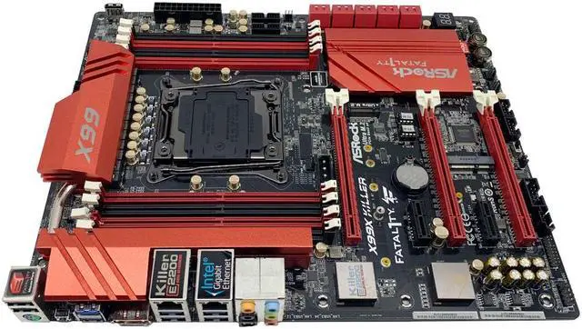 Alt view image 5 of 7 - ASRock Fatal1ty X99X Killer Motherboard ATX Intel X99 LGA2011-3 DDR4 SATA3 SPDIF eSATA+I/O
