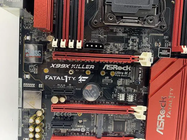 Alt view image 6 of 7 - ASRock Fatal1ty X99X Killer Motherboard ATX Intel X99 LGA2011-3 DDR4 SATA3 SPDIF eSATA+I/O