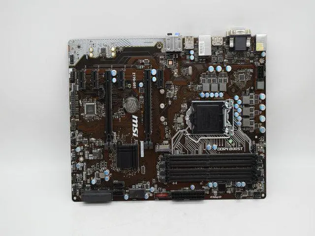 Alt view image 2 of 7 - MSI Motherboard Z170-S01 Mainboard LGA1151 DDR4 ATX M.2 64GB TESTED+I/O Shield