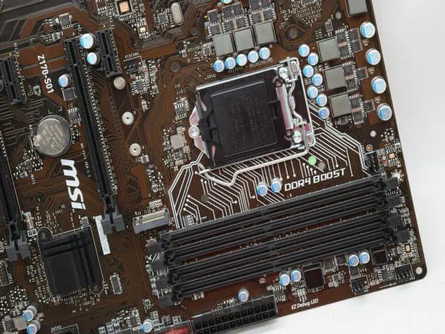 Alt view image 7 of 7 - MSI Motherboard Z170-S01 Mainboard LGA1151 DDR4 ATX M.2 64GB TESTED+I/O Shield