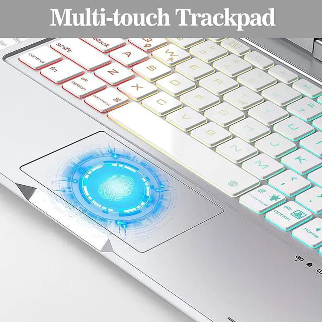 Alt view image 3 of 7 - Touch Keyboard Case with Trackpad for iPad Pro 11 inch 2021 2020 2018 / iPad Air 4 10.9 2020 4th Generation with Bluetooth Backlit Keyboard - 360° Protective Cover with Apple Pencil Holder