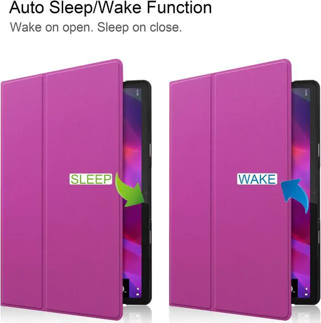 Alt view image 3 of 7 - Case For Lenovo Yoga Tab 11 2021, Ultra Lightweight Slim Smart Shell Stand Cover Case for Lenovo Yoga Tab 11 YT-J706 / YT-J706F with Auto Wake / Sleep
