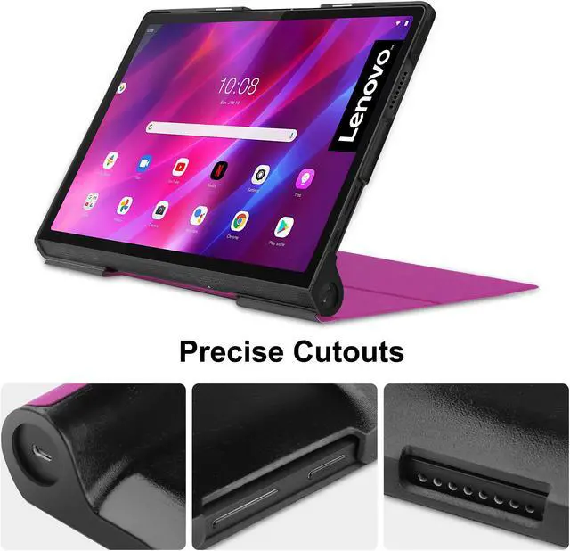 Alt view image 2 of 7 - Case For Lenovo Yoga Tab 11 2021, Ultra Lightweight Slim Smart Shell Stand Cover Case for Lenovo Yoga Tab 11 YT-J706 / YT-J706F with Auto Wake / Sleep
