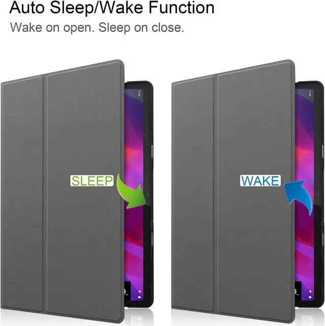 Alt view image 3 of 7 - Case For Lenovo Yoga Tab 11 2021, Ultra Lightweight Slim Smart Shell Stand Cover Case for Lenovo Yoga Tab 11 YT-J706 / YT-J706F with Auto Wake / Sleep