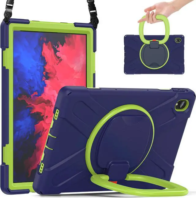 Main image of Case Compatible for Lenovo Tab P11 11 inch 2020 Model TB-J606F / TB-J606X with Kickstand, Hand Strap and Shoulder Strap Shockproof Protective Cover