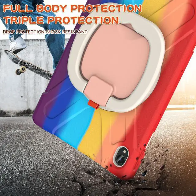 Alt view image 7 of 7 - Case Compatible for Lenovo Tab P11 11 inch 2020 Model TB-J606F / TB-J606X with Kickstand, Hand Strap and Shoulder Strap Shockproof Protective Cover