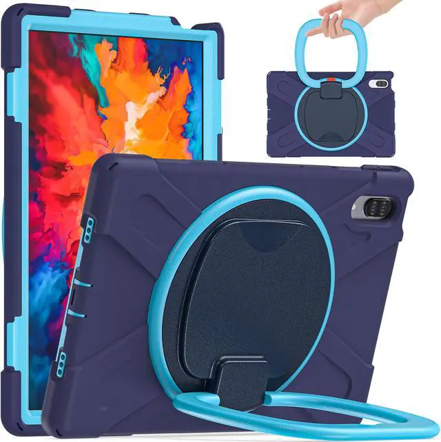 Main image of Case for Lenovo Tab P11 Pro 11.5 Inch 2020 TB-J706F / TB-J706L, Heavy Duty Shockproof Rugged Drop Resistant Impact Resistant Silicone Protective Case with Stand/Handle Hand Strap/Shoulder Strap