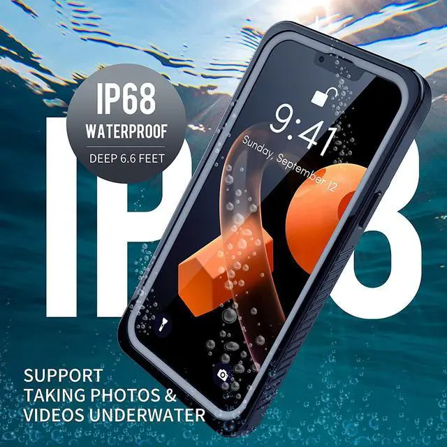 Alt view image 3 of 7 - for iPhone 13 Pro Max Case Waterproof, Built in Screen Protector Dustproof Shockproof Full-Body Heavy-Duty Rugged Protection, IP68 Waterproof Case for iPhone 13 Pro Max 6.7 inch 5G 2021