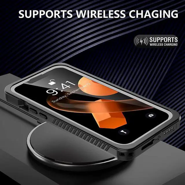 Alt view image 5 of 7 - for iPhone 13 Pro Max Case Waterproof, Built in Screen Protector Dustproof Shockproof Full-Body Heavy-Duty Rugged Protection, IP68 Waterproof Case for iPhone 13 Pro Max 6.7 inch 5G 2021