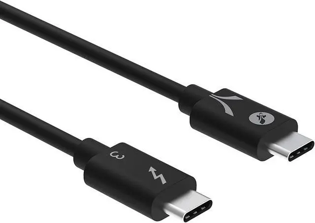 Alt view image 6 of 8 - SABRENT Thunderbolt 3 (Certified) USB Type-C Cable | up to 40 Gbps | Supports 100W (5A, 20V) Charging | E-Mark Chip | (7.8"/ 20 cm) in Black (CB-T320)