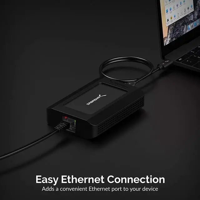 Alt view image 2 of 19 - Sabrent Thunderbolt 3 to 10 Gbps RJ-45 Ethernet Adapter (TH-S3EA)
