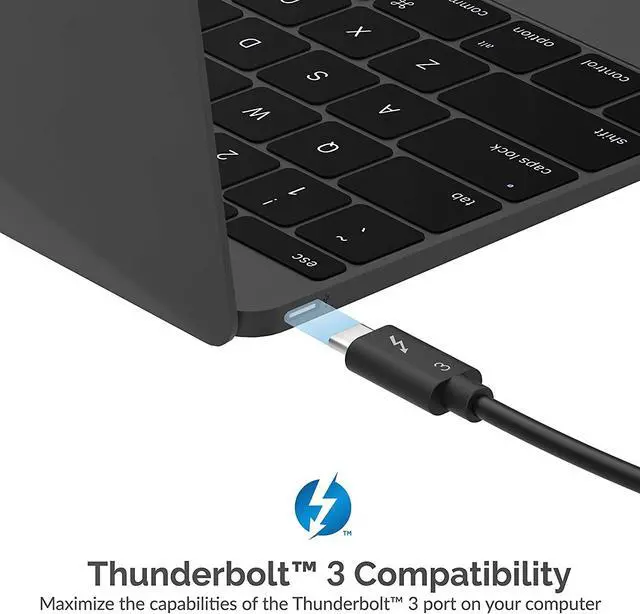 Alt view image 4 of 19 - Sabrent Thunderbolt 3 to 10 Gbps RJ-45 Ethernet Adapter (TH-S3EA)