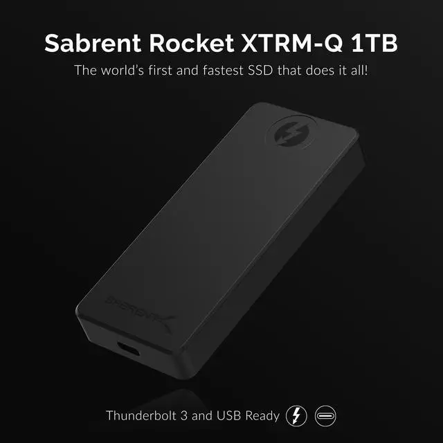 Alt view image 2 of 16 - SABRENT Rocket XTRM-Q 1TB USB 3.2 / Thunderbolt 3 External SSD (SB-XTMQ-1TB)