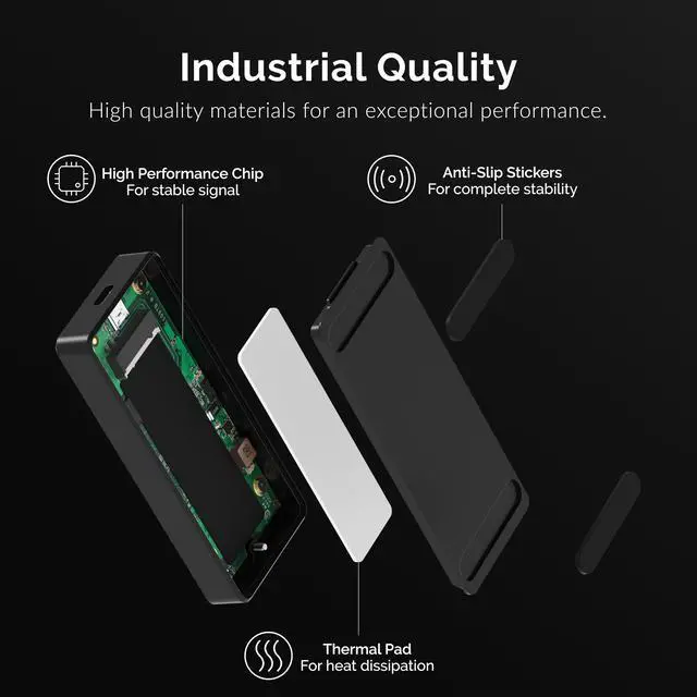 Alt view image 6 of 16 - SABRENT Rocket XTRM-Q 1TB USB 3.2 / Thunderbolt 3 External SSD (SB-XTMQ-1TB)