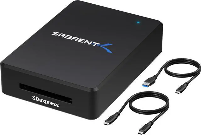 Main image of SABRENT USB 3.2 Type-C and Type-A to SD Express 7.0 Card Reader (CR-SDX7)