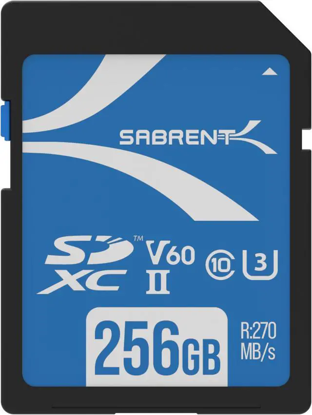 Main image of SABRENT Rocket V60 256GB SD UHS-II Memory Card R270MB/s W170MB/s (SD-TL60-256GB)