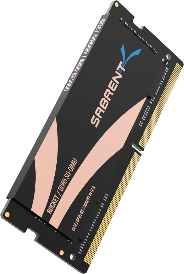 SABRENT Rocket DDR5 32GB SO-DIMM 4800MHz Memory Module for Laptop
