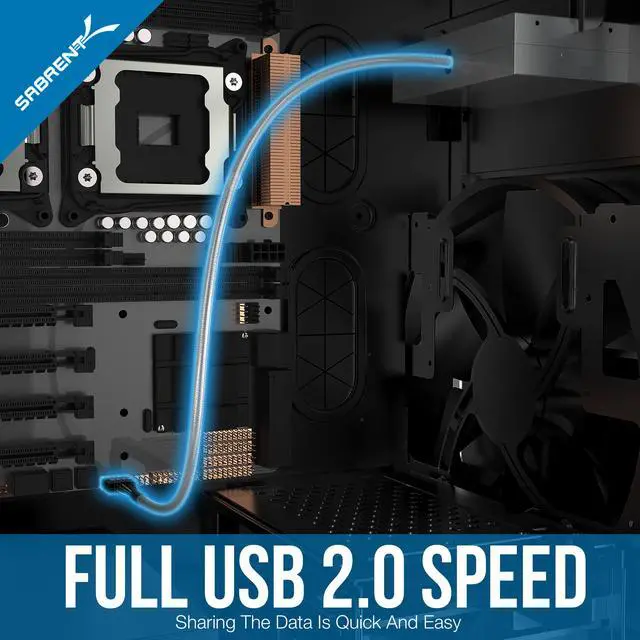 Alt view image 4 of 7 - Sabrent 7 Slot USB 2.0 Internal Memory Card Reader & Writer (CRW-UINB)
