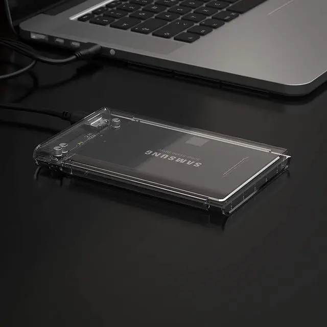 Alt view image 3 of 16 - SABRENT 2.5-Inch SATA to USB 3.0 Tool-Free Clear External Hard Drive Enclosure [Optimized for SSD, Supports UASP SATA III] (EC-OCUB)