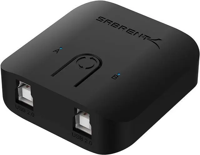 Alt view image 2 of 7 - SABRENT USB 2.0 Sharing Switch for Multiple Computers and Peripherals LED Device Indicators (USB-SW20)